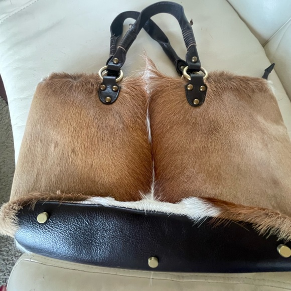 Vintage Diane Gail Springbok Antelope Fur Tote - RARE!  Sustainably harvested. - Picture 9 of 15